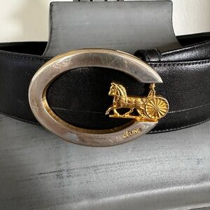 Vintage Celine Black Leather Accessory